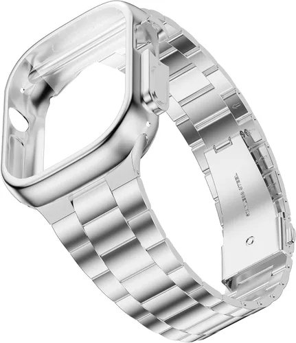 Vista 15 de Wolait Compatible con Apple Watch Band de 1.929 in 1.811 in 1.772 in 1.732 in 1.654 in 1.496 in 1.575 in 1.614 in, correas de acero inoxidable