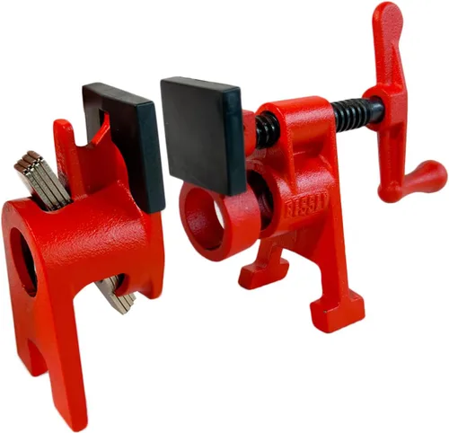 Vista 8 de BESSEY BPC-H12, abrazaderas de tubo de 1/2 pulgada estilo H - Increíblemente versátiles, fáciles de ensamblar, abrazadera de taller indispensable