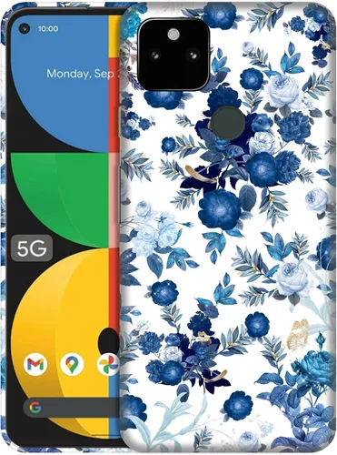Vista 9 de GlamCase for Google Pixel 5a 5G, Pixel 5a Case - Basketball On Fire Printed Cute Slim Fit Hard Plastic Protective Designer Back Phone Case/Cover for