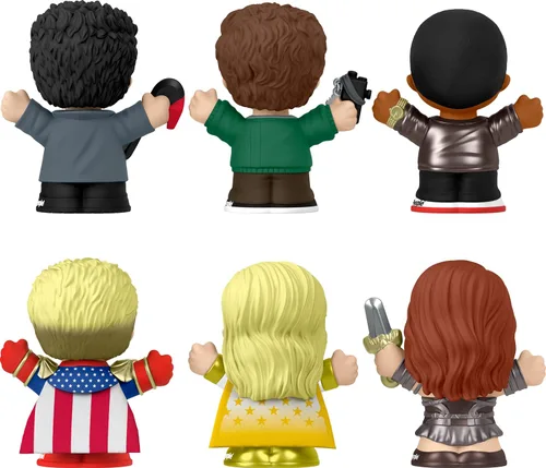 Vista 6 de Little People Collector El Set de Edición Especial de Los Chicos con Figuras de Personajes en una Caja de Exhibición para Adultos y Fans, 6 Figuras