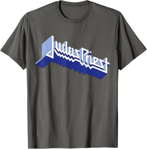 Vista 37 de Judas Priest - Camiseta con logotipo de Defender, Negro