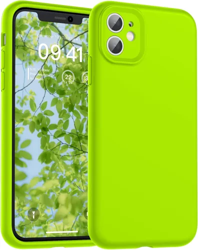 Vista 136 de SUPFINE - Funda diseñada para iPhone 12, silicona líquida premium con [forro de microfibra suave antiarañazos][protección de cámara mejorada], funda