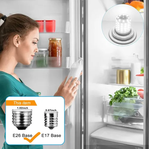 Vista 3 de Kei D34l AC100-265V 3.5W - Bombilla de repuesto para refrigerador Frigidaire 5304511738 para congelador, luz blanca diurna, 5000 K, paquete de 1