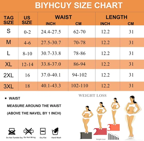 Vista 6 de BIYHCUY Cinturón de entrenamiento de cintura para mujer control de abdomen cintura de entrenamiento faja de sudor faja deportiva banda delgada