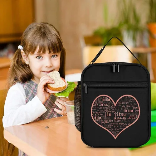 Vista 7 de Love Jiujitsu - Lonchera térmica reutilizable, bolsa portátil para hombres y mujeres