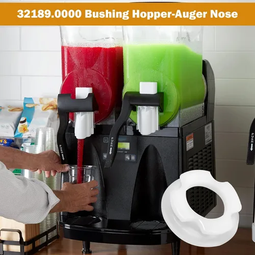 Vista 6 de 32189 (#32189.0000) Bujes de nariz de taladro delantero de ultra plástico de repuesto para dispensadores de bebidas Bunn CDS-3, ULTRA-1, ULTRA-2A