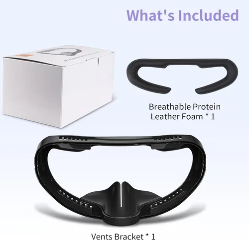 Vista 5 de VR Face Pad for Playstation VR2, Breathable Holes Leather Protective VR Accessories VR Face Cover Cushion Replacement Fitness Facial Interface
