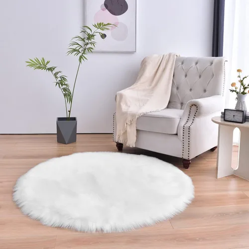 Vista 40 de duduta - Alfombra de pelo sintético de lana de oveja beige 2x3 pies, suave y esponjosa, funda para silla de pelo mullido, alfombra pequeña