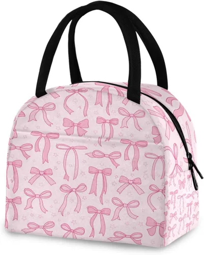 Vista 9 de Blueangle Lonchera con diseño de mariposa para mujer, bonita lonchera aislada con forro a prueba de fugas