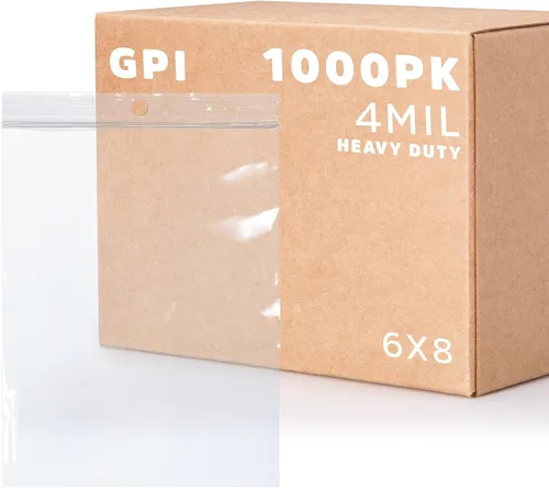 Vista 12 de GPI - Bolsas de plástico transparente con cremallera de 3" x 4", 100 unidades, bolsas de polietileno resistentes de servicio pesado de 4 mil