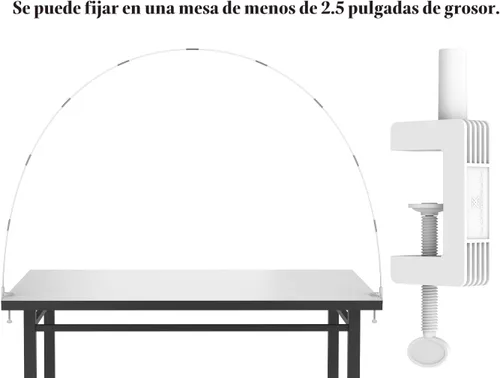Vista 2 de LANGXUN Kit de arco de globos de mesa blanco de 12 pies, marco de soporte de arco de globos para fiesta de cumpleaños, decoración de boda