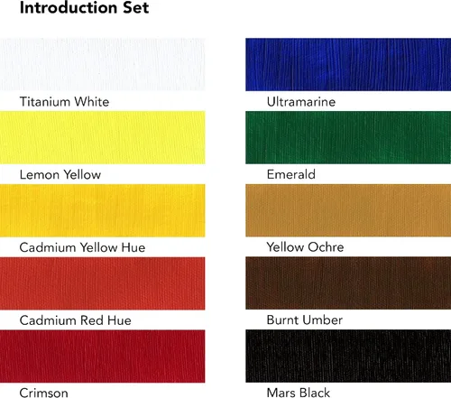 Vista 3 de Daler Rowney System3 - Juego de pintura acrílica de 10 tubos para adultos, suministros de pintura acrílica para artistas y estudiantes, pinturas