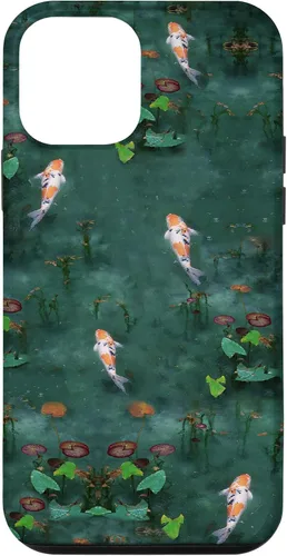 Vista 16 de Emerald Green Majestic Zen Water Garden Japanese Koi Fish Case for iPhone 17