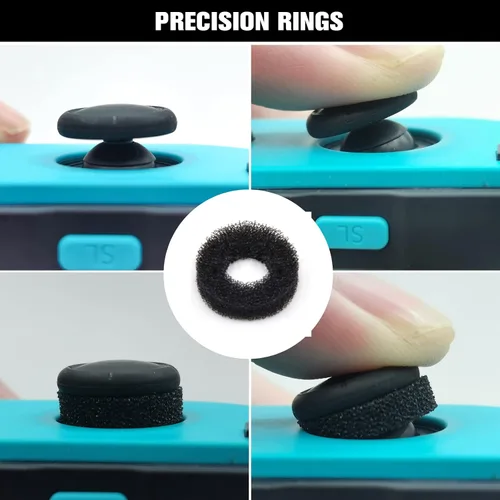 Vista 8 de FPS Thumb Grips Set for Nintendo SwitchOLEDLite,for Nintendo Switch Joystick Caps,Silicone Analog Stick Caps for Switch Joycon,Assist Motion