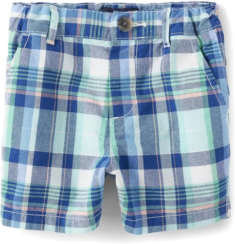 Vista 6 de The Children's Place - Pantalones cortos chinos para bebés niños Negro paquete de 3