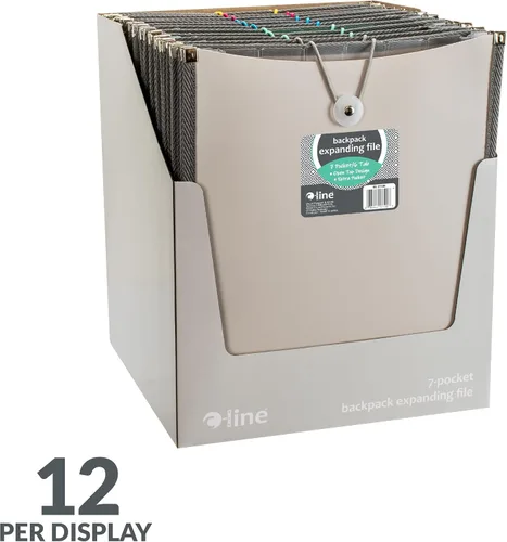 Vista 11 de C-Line Paquete de 12 archivadores verticales de 7 bolsillos para mochila (57100-DS)