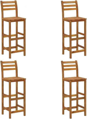 Vista 5 de Sillas de bar 2 piezas, taburete de bar de madera, taburete rústico, taburetes de comedor, taburetes para encimera de cocina, muebles de bar