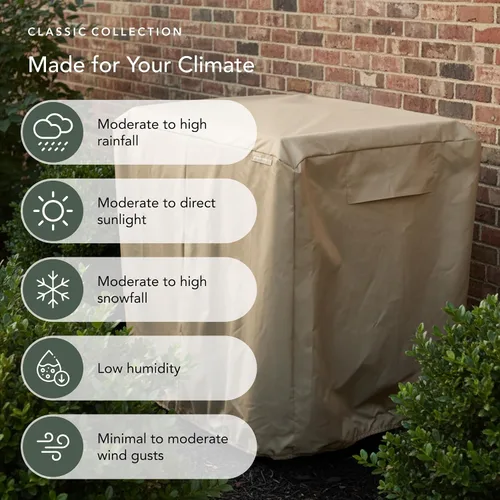 Vista 8 de Covermates Funda clásica de aire acondicionado resistente – Protección duradera para todo tipo de clima para unidades centrales de CA al aire libre
