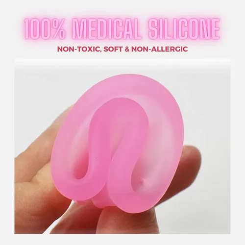 Vista 7 de Adorable Pink Peri - Copa menstrual con bolsa de almacenamiento para viajes (L, rosa transparente)