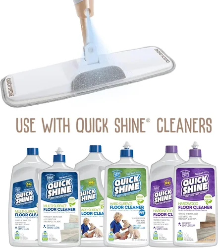 Vista 14 de Quick Shine Ultimate Gold Spray Mop Kit Kit todo en uno de 10 piezas con accesorios intercambiables No necesita baterías Sistema de limpieza