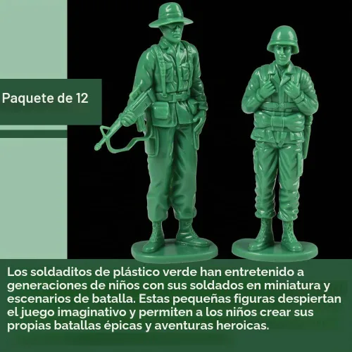 Vista 2 de Soldados Grandes US Toy Company 7958, Verde