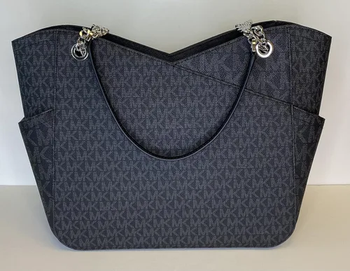 Vista 7 de Michael Kors Jet Set - bolsa de hombro para viaje con cadena grande cartera triple Michael Kors Jet Set