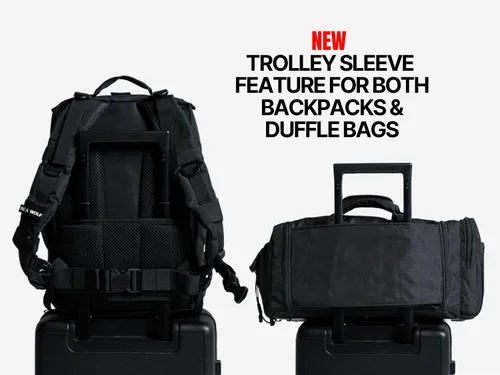 Vista 3 de WOLFpak Mochila de 45 litros, Negro (Alpha Black), Tamaño único, Mochila