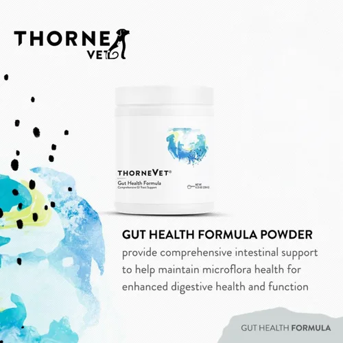 Vista 3 de ThorneVET Fórmula de salud intestinal: apoyo gastrointestinal para perros, gatos y caballos, 180 cucharadas