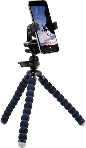 Vista 6 de Arkon Soporte de teléfono Pro negro - HD8RV29 y soporte de trípode para iPhone XS Max XR X 8 7 6S Plus Galaxy Note 8 5 S8 S7 Retail Negro