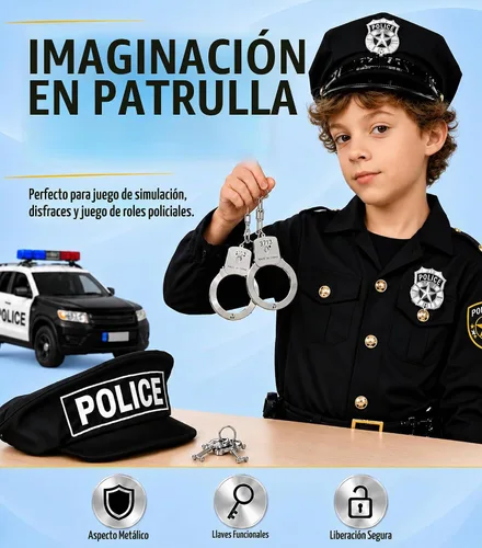 Vista 2 de Accesorios para disfraz Kangaroo, esposas de metal