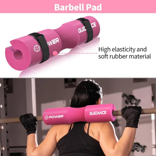 Vista 3 de POWER GUIDANCE - Almohadilla protectora de cuello y hombros para equipos de levantamiento de pesas; ideal para sentadillas, trabajo con cuerdas
