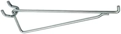 Vista 2 de Natonal Hardware N180-043 2PK 8' ANG V2390, 2 unidades, gancho angular de acero galvanizado, soporte de estante, resistente, para tablero perforado