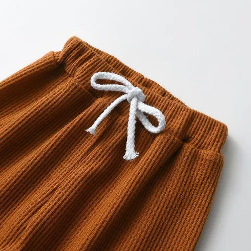 Vista 6 de Siracend Conjunto de 3 piezas de ropa de bebé recién nacido con estampado de manga larga + pantalones + sombrero