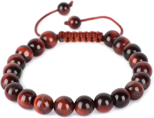 Vista 60 de AD Beads Pulseras de piedras preciosas unisex de 0.315 pulgadas (0.315 in), macramé curativo ajustable de 7 a 9 pulgadas Usa esta pulsera