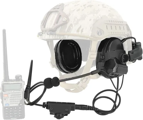 Vista 9 de Auriculares tácticos HEARFALCOM COMAT III Adaptador táctico para carril ARC de casco Adaptador de carril ARC de casco táctico versión no militar