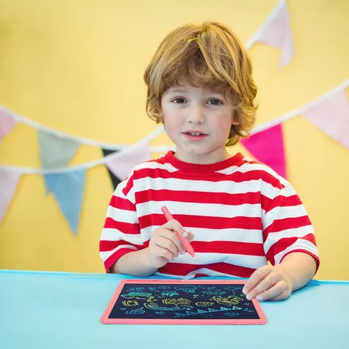 Vista 9 de Tableta de escritura LCD para niños, tablero de dibujo colorido de 15 pulgadas, almohadilla de dibujo educativa de aprendizaje para niños, regalo