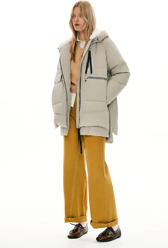 Vista 5 de Orolay - Chaqueta de plumón engrosada para mujer Beige
