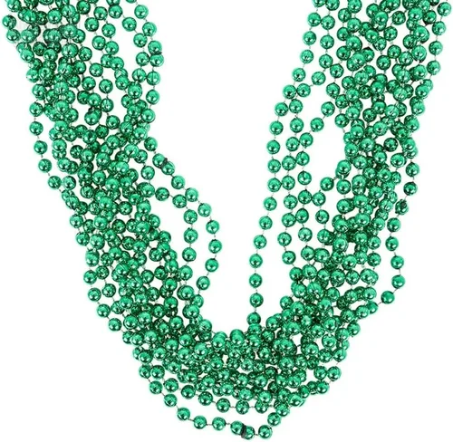 Vista 3 de Rhode Island Novelty Cuentas verdes metálicas de 33" 0.276 in