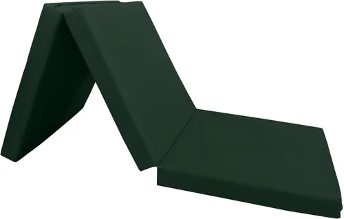Vista 4 de D&D Futon Furniture Green Shikibuton - Camas plegables de espuma triple, alfombrillas plegables portátiles para piso, 3 x 27 x 75 pulgadas, densidad