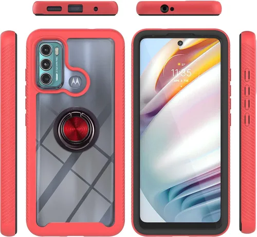 Vista 40 de Funda compatible con Xiaomi Poco X3 NFC, compatible con Xiaomi Poco X3 Pro/Poco X3 Ring Stand 3 en 1, color negro
