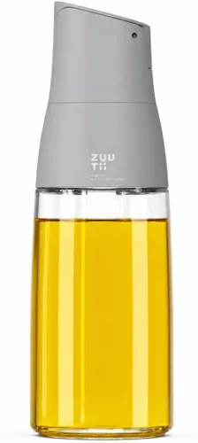 Vista 14 de Dispensador de Aceite de Oliva Zuutii, Envase de Aceite sin Goteo para Cocina. Dispensador de Vinagre, Botella de Vidrio para Cocina, 500ML, Crema