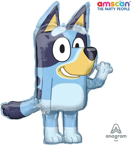 Vista 2 de Anagram Bluey, suministros para fiesta de cumpleaños, ramo de globos, multicolor, accesorio de fiesta con licencia