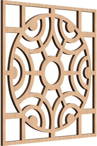 Vista 48 de Walton Paneles de pared decorativos de madera con calado, pequeños, 11 3/8 pulgadas de ancho x 11 3/8 pulgadas de alto x 1/4 pulgadas de alto, nogal