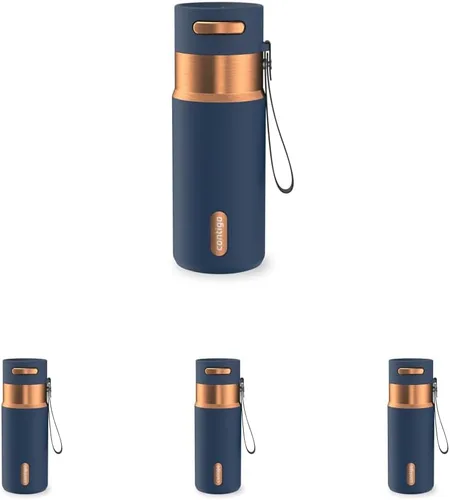 Vista 29 de Contigo Autoseal - Botella de agua de acero inoxidable con aislamiento al Terra Champagne