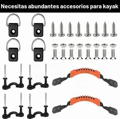 Vista 4 de HLOGREE Asientos de kayak: 1/2 pieza, cojín acolchado grueso con soporte de respaldo, compatible con canoa y Ocean Sup