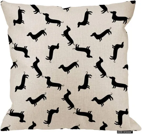Vista 13 de HGOD DESIGNS Lindas fundas de almohada con diseño de elefante de algodón y lino, fundas de cojín decorativas de 18 x 18 pulgadas T29-038