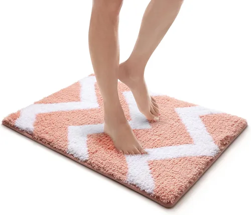 Vista 6 de MICRODRY Home Inspirations Collection - Tapetes de baño suaves y acogedores para baño, de espuma viscoelástica con base antideslizante, microfibra