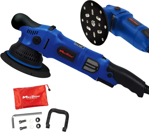 Vista 10 de Maxshine 21mm, 6" M21 Pro & 12mm, 3" M312 Pulidora de doble acción Combo - 6 velocidades, rosca de 5/16”-24 - Herramienta de detalle automotriz