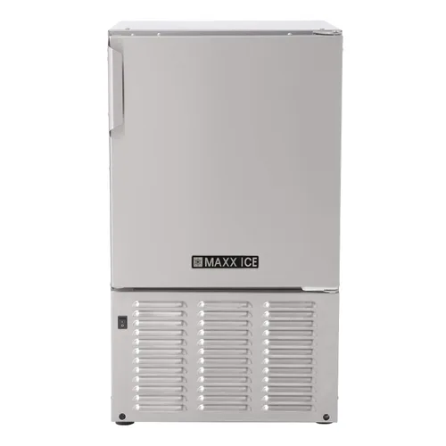 Vista 3 de Máquina de hielo Marine Crescent - 23 libras. - Tipo de enchufe de acero inoxidable para América del Norte