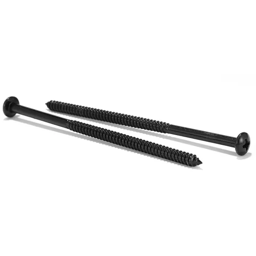 Vista 19 de #4 x 1 Tornillo de Madera 100 Piezas 18-8 (304) Acero Inoxidable Cabeza Plana Tornillos Autorroscantes Rápidos para Paneles de Yeso Óxido Negro por
